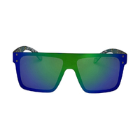 Mangrove Jacks Never Say Never C11 Matte Black / Green Revo Polarised Lenses