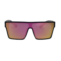 Mangrove Jacks Sin by The Sea C6 Matte Black / Pink Revo Polarised Lenses