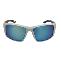 Mangrove Jacks Tromso C10 Shiny White / Ice Blue Revo Polarised Lenses