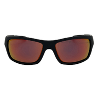 Mangrove Jacks Barrel C3 Matte Black / Red Revo Polarised Lenses