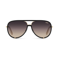 Quay High Profile QU-000931 Black w Gold / Smoke Taupe Polarised Lenses