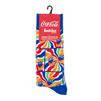 Foot-ies Fanta Organic Cotton Socks 70's Blue/Orange Size 8 to 13