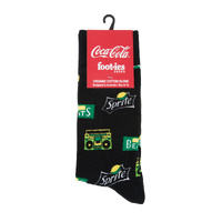 Foot-ies Sprite Organic Cotton Socks Sprite Beats Black Size 8 to 13