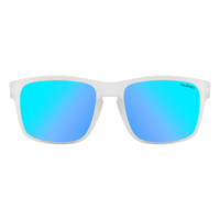 Dirty Dog Electrode 53737 Satin Crystal / Ice Blue Mirror Polarised Lenses