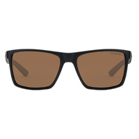 Dirty Dog Volcano 53776 Satin Black / Brown Polarised Lenses