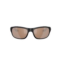 Costa Del Mar Clipperton 6S9119 911903-58 Matte Black / Copper Silver Mirror Polarised Lenses