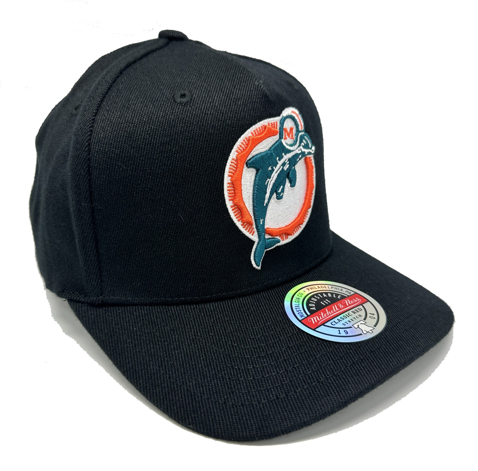 MITCHELL & NESS MIAMI DOLPHINS A-FRAME SNAPBACK - BLACK