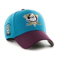 47 Brand Anaheim Ducks MVP DT Snapback Sure Shot Two Tone Teal/Maroon OSFM