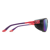 Smith Embark H1T DF 58 Matte Red Pattern / Violet Mirror Polarised Lenses