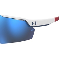 Under Armour UA Levelup WWK W1 99 Matte White Blue / Blue Mirror Lenses