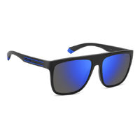 Polaroid PLD 2162/S 0VK 5X 56 Matte Black Blue / Blue Mirror Polarised Lenses