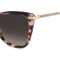 Carolina Herrera HER 0262/S HT8 HA 57 Pink Havana / Brown Gradient Lenses