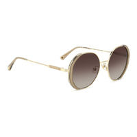 Kate Spade AERIS/F/S 4S4 LA 52 Crystal Gold Glitter / Brown Gradient Polarised Lenses