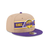 New Era Los Angeles Lakers 9Fifty Draft 2024 Camel Khaki OSFM