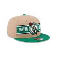 New Era Boston Celtics 9Fifty Draft 2024 Camel Khaki OSFM