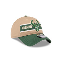 New Era Milwaukee Bucks 9Twenty Draft 2024 Camel Khaki OSFM