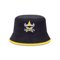 New Era North Queensland Cowboys Bucket OTC Trim Navy L/XL