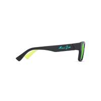 Maui Jim Kokua GM638-02 Matte Black w Gradient Effect / MauiGreen Polarised Lenses