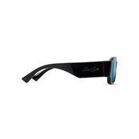 Maui Jim Kupale B639-02 Shiny Black / Blue Hawaii Polarised Lenses