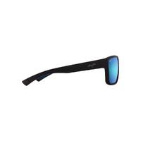 Maui Jim Uila B661-02 Matte Black / Blue Hawaii Polarised Lenses