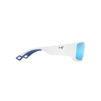 Maui Jim Keha Asian Fit B664-05 Matte White / Blue Hawaii Polarised Lenses