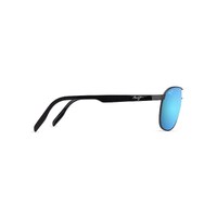 Maui Jim Castles B728-17 Matte Dark Ruthenium w Black / Blue Hawaii Polarised Lenses