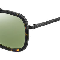 Jimmy Choo JOHN/S 4HU EL 54 Havana Dark Ruthenium / Green Mirror Lenses