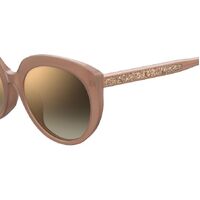 Jimmy Choo ETTY/F/S FWM JL 57 Nude / Brown Gradient Gold Mirror Lenses