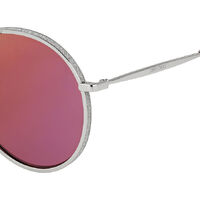 Jimmy Choo LENI/F/S YB7 AO 60 Silver / Red Mirror Lenses