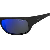 Polaroid Sport PLD 7886 003 5X 66 Matte Black / Blue Mirror Polarised Lenses