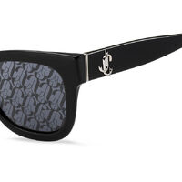 Jimmy Choo JAN/S 807 MD 52 Black / Grey Silver Mirror Lenses