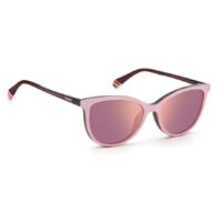 Polaroid PLD Clip-On 6138/CS 35J A2 53 Pink / Gold Mirror Polarised Lenses