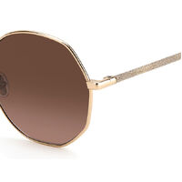 Jimmy Choo CORAL/G/SK 06J HA 61 Gold Havana / Brown Lenses