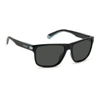 Polaroid PLD 2123/S 08A M9 57 Black Grey / Grey Polarised Lenses