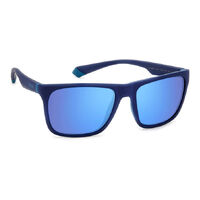 Polaroid PLD 2141/S VGL 5X 57 Matte Blue Azure / Blue Mirror Polarised Lenses