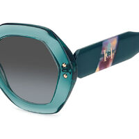 Carolina Herrera HER 0126/S CVT IB 52 Teal Havana / Grey Green Lenses