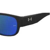 Under Armour UA Scorcher 08A 5X 60 Black Grey / Blue Mirror Polarised Lenses