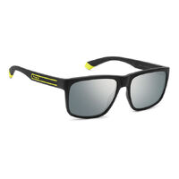 Polaroid PLD 2149/S 71C EX 57 Black Yellow / Grey Silver Mirror Polarised Lenses