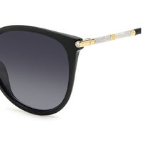 Carolina Herrera HER 0189/G/S 2M2 9O 57 Black Gold / Dark Grey Gradient Lenses