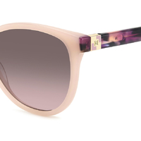 Carolina Herrera HER 0237/S 1EZ M2 56 Nude Pink Havana / Brown Pink Gradient Lenses