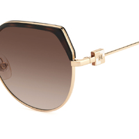 Carolina Herrera HER 0238/S LVL HA 56 Brown Havana Gold / Brown Gradient Lenses