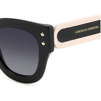 Carolina Herrera HER 0222/S 3H2 9O 47 Black Pink / Dark Grey Gradient Lenses