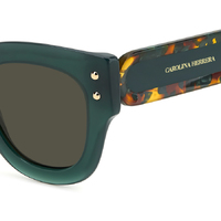 Carolina Herrera HER 0222/S ACK IR 47 Green Havana / Grey Lenses