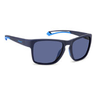 Polaroid Sport PLD 7052/S FLL 7I 56 Matte Blue / Blue Polarised Lenses