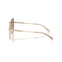 Michael Kors Sanya MK1157D 101403-58 Shiny Light Gold / Light Brown Lenses