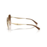 Coach CW189 HC7168 900574-58 Shiny Light Gold / Brown Gradient Lenses