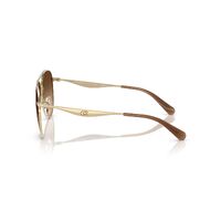 Coach CW193 HC7169 900574-57 Shiny Light Gold / Brown Gradient Lenses