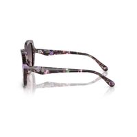 Coach CW225 HC8410U 584346-56 Amethyst Pearl Tortoise / Smoke Purple Gradient Lenses