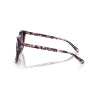 Coach L1101 HC8271U 584346-57 Amethyst Pearl Tortoise / Smoke Purple Gradient Lenses