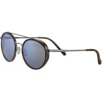 Serengeti Geary SS526002 Shiny Gunmetal & Brown Buffalo / 555nm Blue Polarised Photochromic Lenses